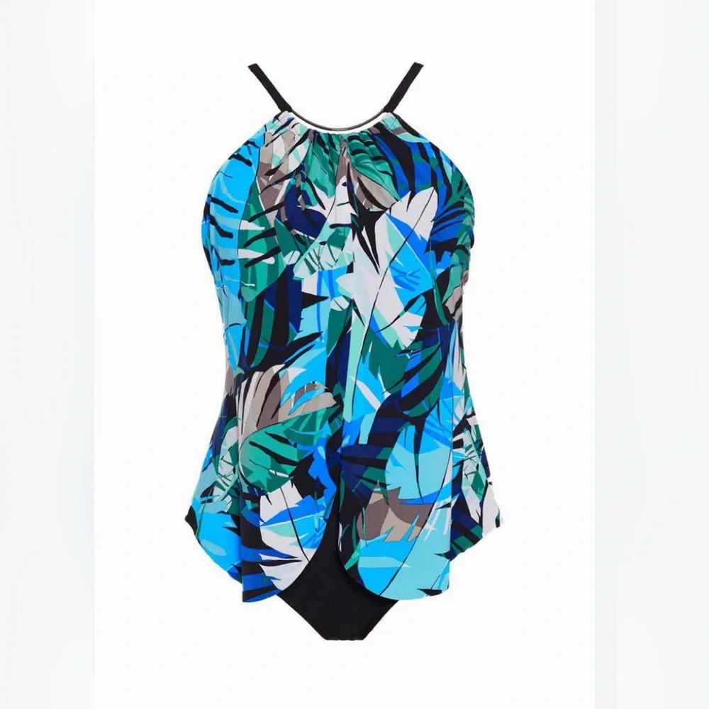 Magic suit Jill Palm Desert draped one piece swimsuit 12US